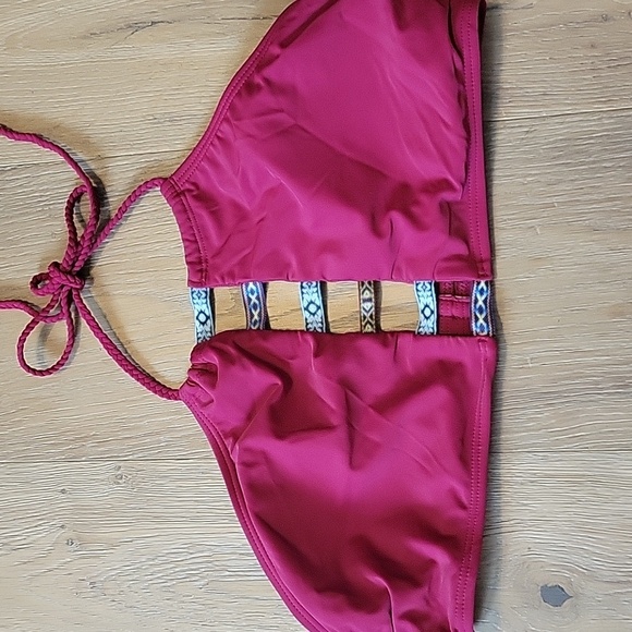 Island Soul Burgandy 2 Piece Bikini - Picture 5 of 8